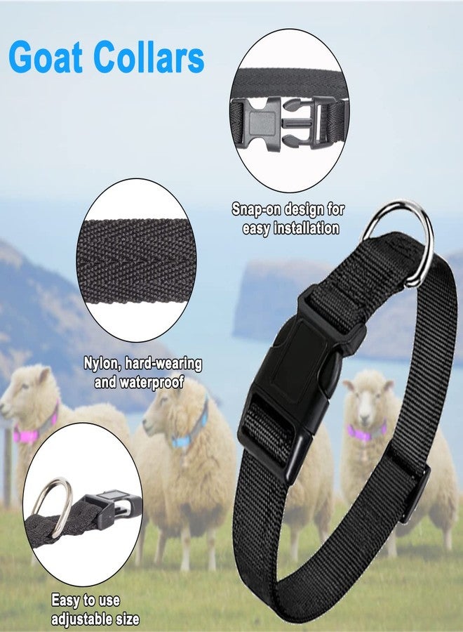 VNAKER Goat Collars with Bells 10 Pack, Adjustable Sheep Goat Collar Nylon Material with Brass Bell, Loud Bell Anti-Lost for Small Farms - Image 3